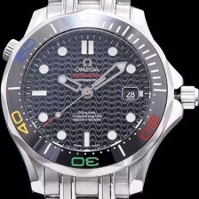 SA급 오메가 남성용 시마스터 블랙 다이얼 오토매틱 무브먼트 OMG0050 xx