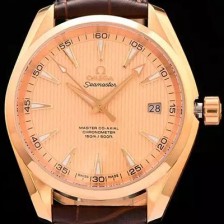 SA급 오메가 남성용 시마스터 아쿠아테라 골드다이얼 OMG01102 xx