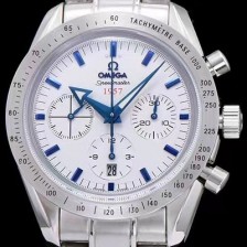 SA급 오메가 남성용 스피드마스터 1957 화이트 다이얼 오토매틱 무브먼트 OMG0311 xx