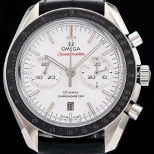 SA급 오메가 남성용 스피드마스터 크로노그래프 화이트 다이얼 블랙베젤 OMG0150 xx