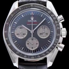 SA급 오메가 남성용 스피드마스터 그레이 다이얼 핸드 와인딩 무브먼트 OMG0001 xx