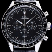 SA급 오메가 남성용 스피드마스터 블랙 다이얼 일본쿼츠 OMG0003 xx