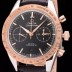 SA급 오메가 남성용 스피드마스터 크로노그래프 로즈골드 블랙다이얼 OMG0100 xx