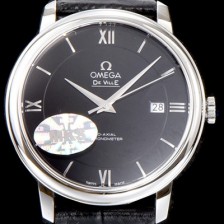 SA급 오메가 남성용 드빌 424.13.40.20.01.001 프레스티지 코-액시얼 블랙 다이얼 오토매틱 무브먼트 OMG0014 xx