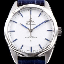 SA급 오메가 남성용 컨스틸레이션 130.93.39.21.99.001 글로브마스터 오메가 코-액시얼 마스터 크로노미터 화이트 다이얼 오토매틱 무브먼트 OMG00013 xx
