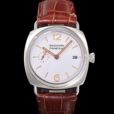 SA급 파네라이 남성용 라디오미르 콰란타 PAM01292 40mm 오토매틱 가죽줄 화이트 다이얼 pan5203 xx