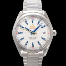 SA급 오메가 남성용 씨마스터 231.10.42.21.02.005 아쿠아테라 150M  라이더 컵 골프 에디션 41.5mm 실버 다이얼 오토매틱 무브먼트 omg20228 xx