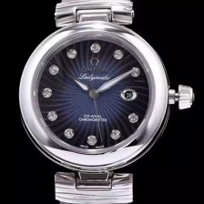 SA급 오메가 여성용 드빌 다크 블루 다이얼 오토매틱 무브먼트 OMG0304 xx