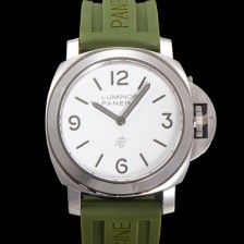 SA급 파네라이 남성용 루미노르 PAM01087 베이스 로고 오토매틱 6497-2 타입 44mm  우레탄 화이트 다이얼 pan5194 xx
