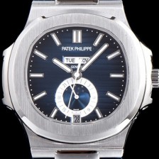 SA급 파텝필립 남성용 파텍필립 신형 노틸러스 데이데이트 문페이즈 블루 텍스쳐드 다이얼 기계식 자동형 무브먼트 PAT0134 xx