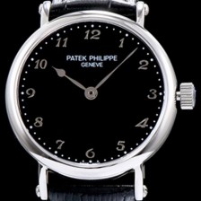 SA급 파텍필립 남성용 칼라드라바 블랙 다이얼 오토매틱 무브먼트 PAT0252 xx