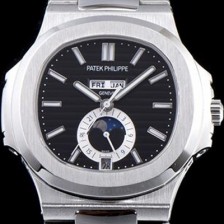 SA급 파텍필립 남성용 노틸러스 블랙 다이얼 오토매틱 무브먼트 PAT0201 xx