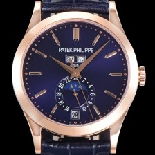 SA급 파텍필립 남성용 컴플리케이션 5396R-014 에뉴얼 캘린더 39MM UP!! 데이-데이트 문페이즈 18K 로즈골드 케이스 네이비 다이얼 Cal.324 S C 오토매틱 무브먼트 PAT0150 xx
