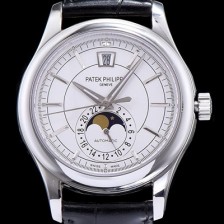 SA급 파텍필립 남성용 그렌드 컴플리케이션 클래식 문페이즈 화이트 다이얼 오토매틱 무브먼트 PAT0210 xx