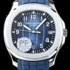 SA급 파텝필립 남성용 파텍필립 5168G-001 신형 아쿠아넛 모델 텍스쳐드 다이얼 블루 우레탄러버 스트랩 기계식 오토매틱 무브먼트 PAT0105 xx