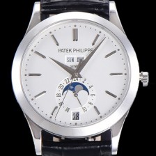 SA급 파텍필립 남성용 신형!!컴플리케이션 5396G-011 에뉴얼 캘린더 데이-데이트 문페이즈 화이트 다이얼 Cal.324 S C 오토매틱 무브먼트 PAT0100 xx
