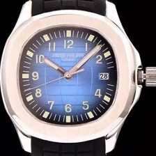 SA급 파텍필립 남성용 애쿼노트 아쿠아넛 졈보 스틸 시리즈 블루 다이얼 PAT0405 xx