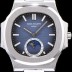 SA급 파텍필립 남성용 노틸러스 블루 다이얼 오 PAT0233 xx