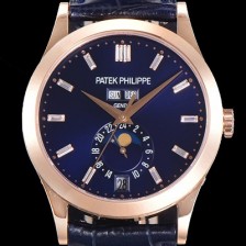 SA급 파텍필립 남성용 컴플리케이션 5396R-015 에뉴얼 캘린더 39MM UP!! 데이-데이트 문페이즈 바게트 컷 다이아몬드 인덱스 네이비 다이얼 Cal.324 S C 오토매틱 무브먼트 PAT0110 xx