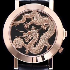 SA급 피아제 남성용 폴로 시리즈 로즈 골드 룡토템 블랙 다이얼 스위스 쿼츠무브 PIA4205 xx