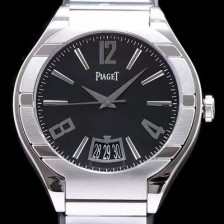 SA급 피아제 남성용 폴로 블랙 다이얼 오토매틱 무브먼트 PIA4230 xx