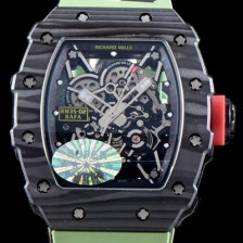 SA급 리차드밀레 남성용 라파엘 나달 RM35-01 100% 포지드 카본 케이스 스켈레톤 다이얼 오토매틱 무브먼트 RIC0405 xx