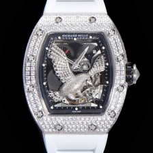 SA급 리차드밀레 남성용 리차드밀레 RM57-02 이글 독수리 에디션 UP!! 수공 맞물림 형식의 쥬얼세팅 스켈레톤 다이얼 오토매틱 무브먼트 RIC0453 xx