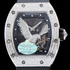 SA급 리차드밀레 남성용 리차드밀레 RM57-01 이글 독수리 에디션 UP!! 수공 맞물림 형식의 쥬얼세팅 스켈레톤 다이얼 오토매틱 무브먼트 RIC0450 xx