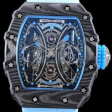 SA급 리차드밀레 남성용 뚜르비용 RM53-01 파블로 맥도너우 블랙 카본 TPT 스켈레톤 다이얼 오토매틱 무브먼트 ric0276 xx