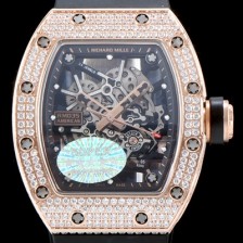 SA급 리차드밀레 남성용 리차드밀 RM035 아메리카즈!! 1:1 수공 맞물림 형식의 쥬얼세팅 고급스러운 18K 로즈골드 스켈레톤 다이얼 오토매틱 무브먼트 RIC0454 xx