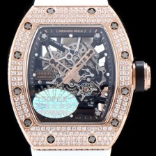 SA급 리차드밀레 남성용 리차드밀 RM035 아메리카즈!! 1:1 수공 맞물림 형식의 쥬얼세팅 고급스러운 18K 로즈골드 스켈레톤 다이얼 오토매틱 무브먼트 RIC0450 xx