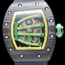 SA급 리차드밀레 남성용 RM59-01 스켈레톤 그린옐로 다이얼 오토매틱 무브먼트 RIC4233 xx