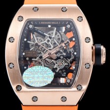 SA급 리차드밀레 남성용 리차드밀 RM035 아메리카즈!! 고급스러운 18K 로즈골드 스켈레톤 다이얼 오토매틱 무브먼트 RIC0400 xx