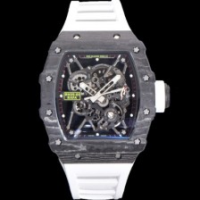 SA급 리차드밀러 남성용 RM035-01 라파 수동/기계식 무브먼트 50mm 카본 우레탄줄 스캘래톤 다이얼 ric0229 xx