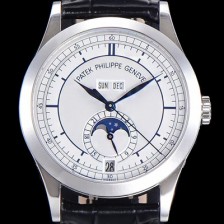 SA급 파텍필립 남성용 컴플리케이션 5396R 에뉴얼 캘린더 39MM UP!! 데이-데이트 문페이즈 화이트 다이얼 Cal.324 S C 오토매틱 무브먼트 PAT01142 xx