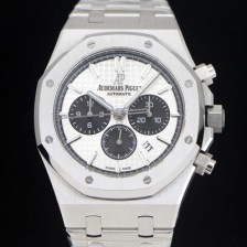 SA급 오데마피게 남성용 로얄오크 26331ST.OO.1220ST.03 화이트 와플 다이얼 신형 ETA 7750B-2 오토매틱 무브먼트 AUD88424 xx