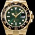 SA급 로렉스 남성용 지엠티 마스터II 116718-LN-78208 BEST 모델 신형버젼 고급스러운 18K 옐로우골드 케이스 세라믹 베젤 썬더스트 그린 다이얼 오이스터 브레이슬릿 오토매틱 무브먼트 ROL0501 xx