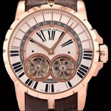 SA급 로저드뷔 남성용 엑스칼리버 아시안 오토매틱 화이트 다이얼 47mm ROG4221 xx