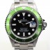 SA급 로렉스 남성용 업그레이드된!!서브마리너 데이트 16610LV-93250 그린 알루미늄 베젤 블랙 다이얼 브레이슬릿 스위스 Cal.3135 오토매틱 무브먼트 ROL0323 xx