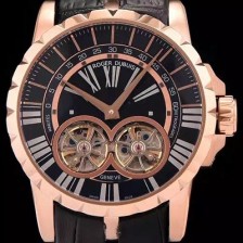 SA급 로저드뷔 남성용 엑스칼리버 아시안 오토매틱 블랙 다이얼 47mm ROG4223 xx