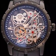 SA급 로저드뷔 남성용 엑스 칼리버 스켈레톤 다이얼 아시안 오토매틱 ROG4240 xx