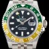 SA급 로렉스 남성용 업그레이드 모델!! 지엠티 마스터II m126710 듀얼 타임 그린/옐로우 투톤 24시간 회전 베젤 블랙 다이얼 5선 쥬빌리 브레이슬릿 오토매틱 무브먼트 ROL0501 xx
