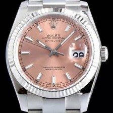 SA급 로렉스 남성용 데이져스트 m116234-0120 업그레이드 VIP 타입!! 심플한 디자인 인기베스트 핑크 다이얼 스틱 야광 인덱스 스틸 브레이슬릿 ROL0330 xx