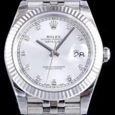 SA급 로렉스 남성용 데이저스트II 실버 다이얼 오토매틱 무브먼트 ROL0005 xx