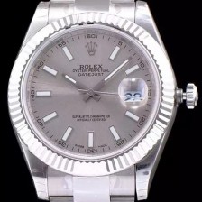 SA급 로렉스 남성용 데이져스트 스위스 3136 오토매틱 무브먼트 실버다이얼 ROL0100 xx