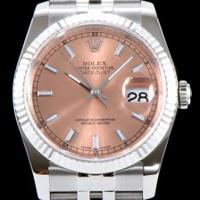 SA급 로렉스 남성용 데이져스트 116234 업그레이드 VIP 타입!! 심플한 디자인 인기베스트 핑크 다이얼 스틱 야광 인덱스 스틸 브레이슬릿 ROL0300 xx