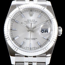 SA급 로렉스 남성용 데이져스트 116234 AR 최신버전 1:1 VIP타입 업그레이드형 화이트 실버 다이얼 브레이슬릿 ROL0305 xx