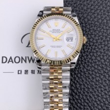SA급 로렉스 남성용 1:1 퀄리티 데이져스트 126333 최상위 고가형제품!! 41mm고급스러운 18K 옐로우골드 포금 화이트 다이얼 오토매틱 무브먼트 ROL12303 xx