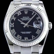 SA급 로렉스 남성용 데이져스트 116234-0086 심플한 디자인 인기베스트 블랙 다이얼 로마 인덱스 스틸 브레이슬릿 ROL0334 xx