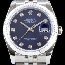 SA급 로렉스 남성용 데이터 제스트 116234 블루 다이얼 2836-2 오토매틱 무브먼트 ROL0120 xx